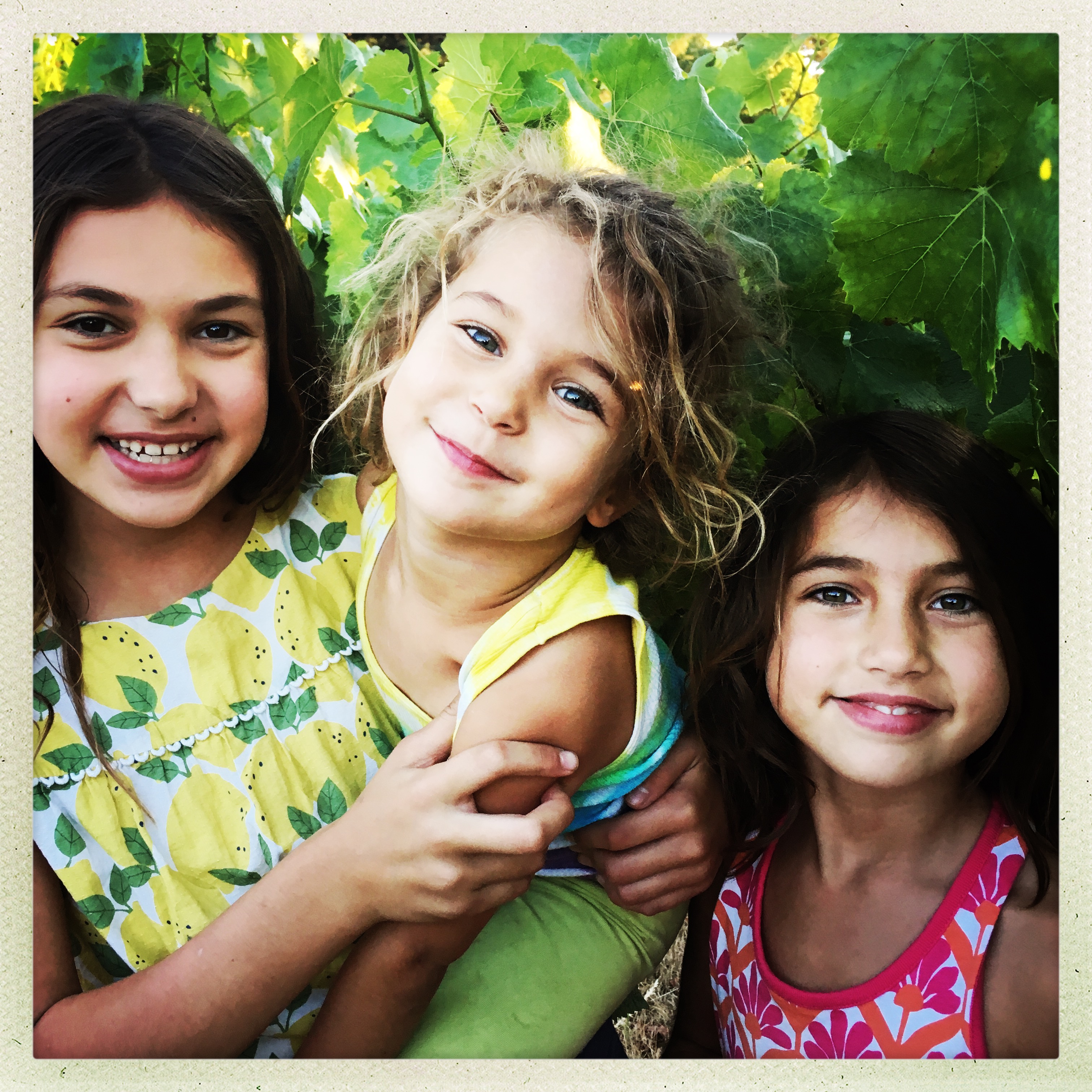 Three sisters reading books together